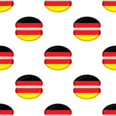 Lezzetli bisküviler içinde bayrak ülkesi Almanya ile desenli kurabiye, doğal bisküviler üzerinde bayrak ülkesi Almanya 'dan alınan taze bisküvi, bayrak ülkesinden alınan yaratıcı tatlı yiyecekler.