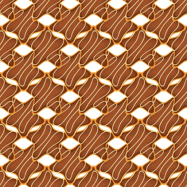 Pattern Homemade Cookie Different Taste Pastry Biscuit Pattern Cookie Consist — Wektor stockowy