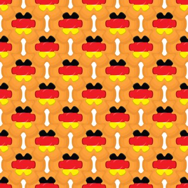 Lezzetli bisküviler içinde bayrak ülkesi Almanya ile desenli kurabiye, doğal bisküviler üzerinde bayrak ülkesi Almanya 'dan alınan taze bisküvi, bayrak ülkesinden alınan yaratıcı tatlı yiyecekler.