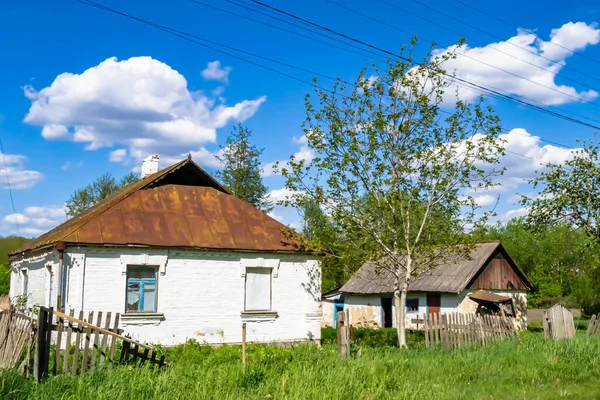 Beautiful Old Abandoned Building Farm House Countryside Natural Background Photography — Zdjęcie stockowe