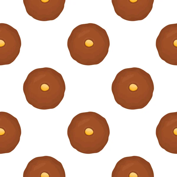 Pattern Homemade Cookie Different Taste Pastry Biscuit Pattern Cookie Consist — Stock Vector
