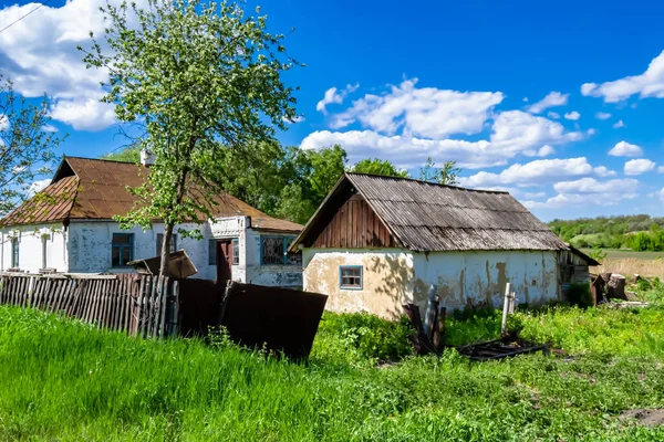 Beautiful Old Abandoned Building Farm House Countryside Natural Background Photography — Fotografia de Stock