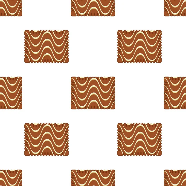 Pattern Homemade Cookie Different Taste Pastry Biscuit Pattern Cookie Consist — Image vectorielle