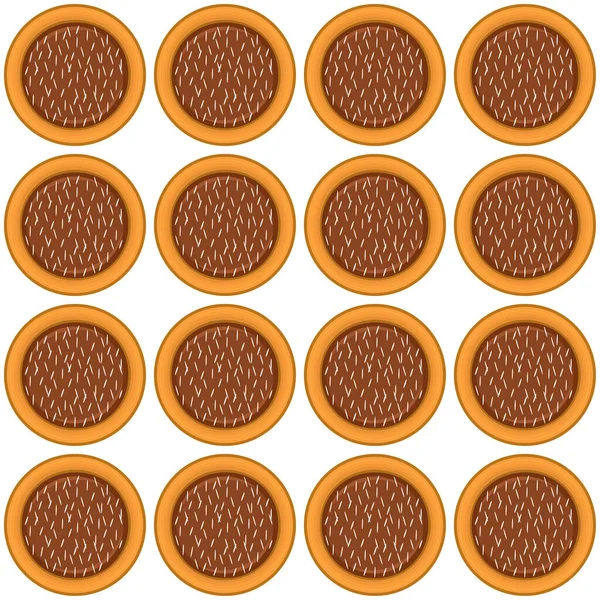 模式自制饼干饼干在糕点饼干中的味道各不相同 模式饼干由可收集的天然美味食品饼干 糕点饰品 从甜饼干到早餐的模式糕点组成 — 图库矢量图片