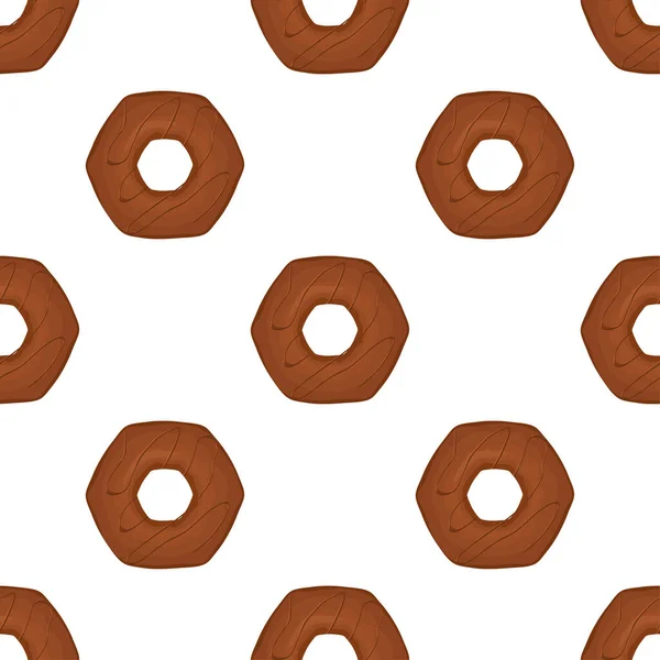 Pattern Homemade Cookie Different Taste Pastry Biscuit Pattern Cookie Consist — Vector de stock