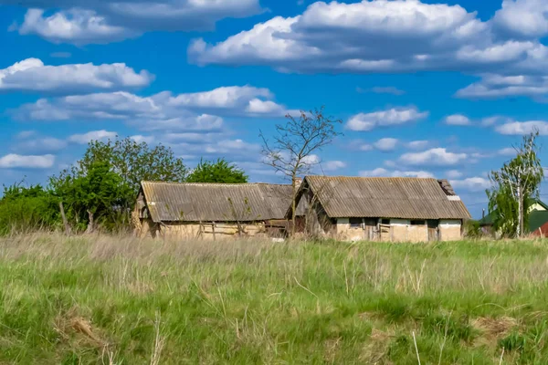 Beautiful Old Abandoned Building Farm House Countryside Natural Background Photography — 图库照片