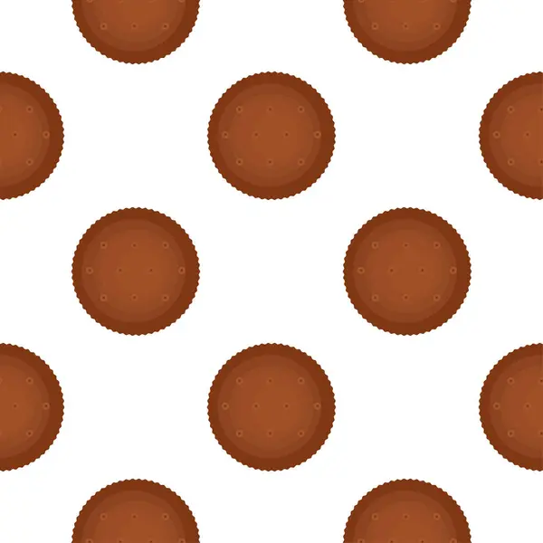 Pattern Homemade Cookie Different Taste Pastry Biscuit Pattern Cookie Consist — Vetor de Stock