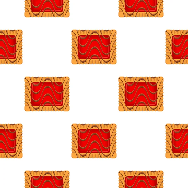 Шаблон Домашнее Печенье Разные Вкусы Кондитерских Печенье Шаблон Печенье Состоят — стоковый вектор