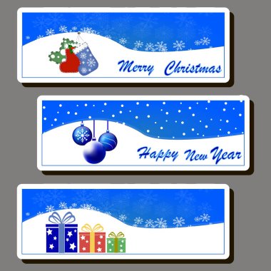 Yılbaşı ve Yeni Yıl tatili teması üzerine güzel bir renk çizimi