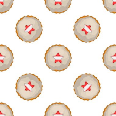 Lezzetli bisküvi içinde Letonya bayrağı olan desenli kurabiye, doğal bisküvi üzerine Letonya bayrağı olan desenli kurabiye, bayrak ülkesi Letonya yaratıcı tatlı yemek desenli taze bisküvi