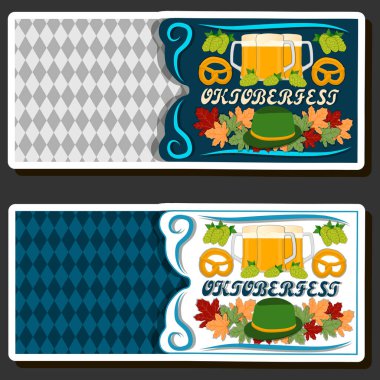 Geleneksel Oktoberfest bayramını kutlamak için güzel bir renk çizimi