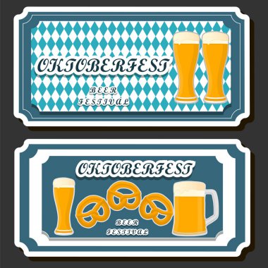 Geleneksel Oktoberfest bayramını kutlamak için güzel bir renk çizimi