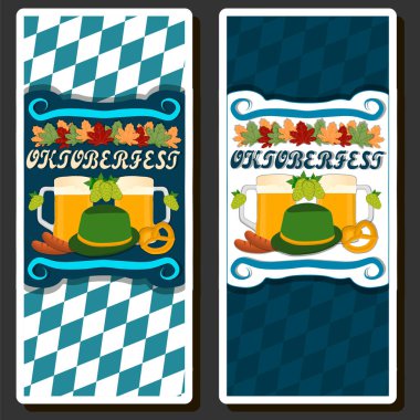 Geleneksel Oktoberfest bayramını kutlamak için güzel bir renk çizimi