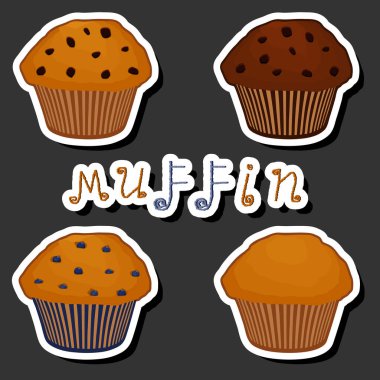 Tema üzerine resim sabah kahvaltısı için ev yapımı taze kek, çeşitli malzemelerden oluşan doğal tatlı Fransız tatlısından oluşan kek, dükkanda lezzetli kek.