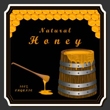 Altın nektarla dolu altıgen bal peteklerinden arı damlayan bal damlası, bal peteği yaz kompozisyonu doğal bal damlası, balmumu çerçeve arısına damlayan bal damlası, bal peteğine damlayan bal damlası