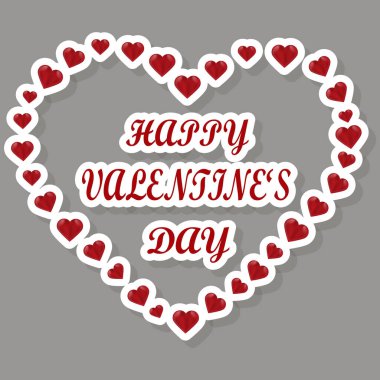 Yıllık Sevgililer Günü kutlamaları için güzel bir renk çizimi