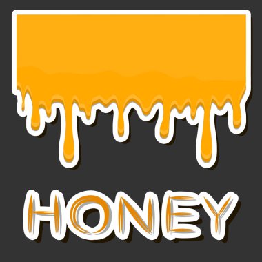 Altın nektarla dolu altıgen bal peteklerinden arı damlayan bal damlası, bal peteği yaz kompozisyonu doğal bal damlası, balmumu çerçeve arısına damlayan bal damlası, bal peteğine damlayan bal damlası