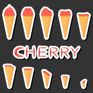 Büyük renkli setler değişik malzemelerden oluşan doğal tatlı dondurmaları, çeşitli şekillerde dondurmalar, mönüden organik gıdalara kadar çeşitli şekillerde dizayn edilmiş dondurmalar, dondurma koleksiyonu tatlı bir yemektir.