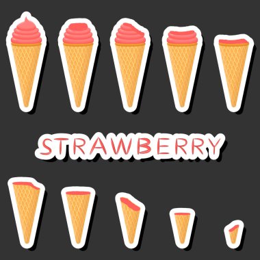 Büyük renkli setler değişik malzemelerden oluşan doğal tatlı dondurmaları, çeşitli şekillerde dondurmalar, mönüden organik gıdalara kadar çeşitli şekillerde dizayn edilmiş dondurmalar, dondurma koleksiyonu tatlı bir yemektir.