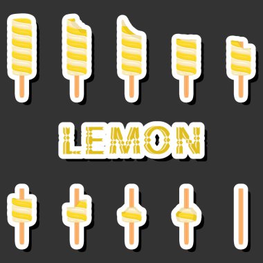 Büyük renkli setler değişik malzemelerden oluşan doğal tatlı dondurmaları, çeşitli şekillerde dondurmalar, mönüden organik gıdalara kadar çeşitli şekillerde dizayn edilmiş dondurmalar, dondurma koleksiyonu tatlı bir yemektir.