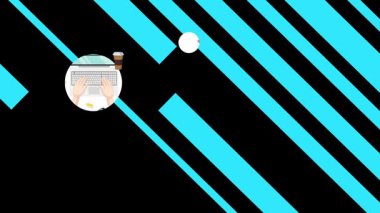 Üç adımlı video düzenleme işlemi. Senaryo düzenleme, hikaye bindirme ve son animasyon