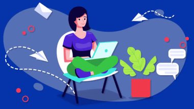 Kadınlar bir dizüstü bilgisayar ile