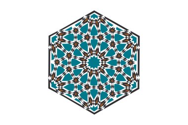 Arap çiçekleri geleneksel İslami tasarım vektör görüntüsü