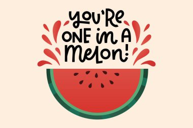 Kavun vektörü imajında bir numarasın.