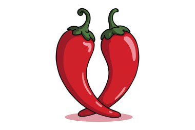 Paketleme aperatifleri tasarımı için kırmızı kırmızı kırmızı biber vektörü