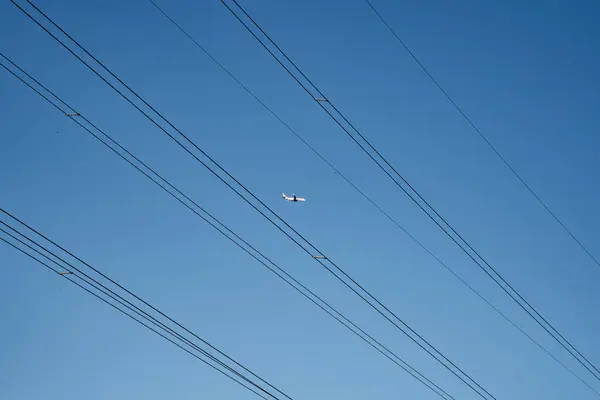 elektrik direği ve kablolar