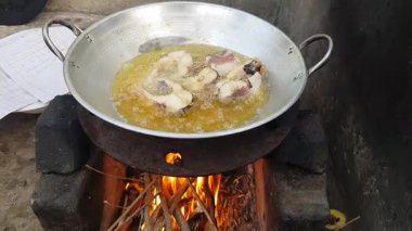 fried pork in the pan