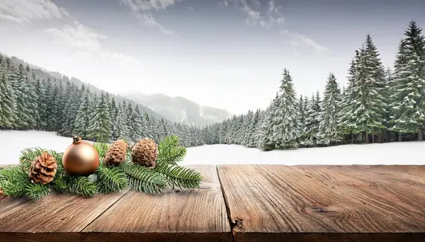 Köknar ağacıyla Noel arkaplanı