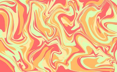 Renkli dalgalarla soyut arkaplan. Tarz renginde moda vektör illüstrasyonu.