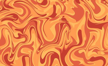 Renkli dalgalarla soyut yatay arkaplan. Tarz renginde moda vektör illüstrasyonu.