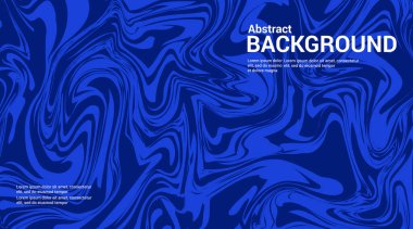 mavi soyut yatay arkaplan ve renkli dalgalar. Tarz renginde moda vektör illüstrasyonu