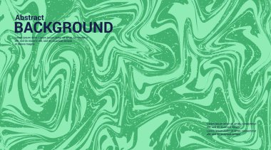 yeşil soyut arkaplan ve renkli dalgalar. Tarz renginde moda vektör illüstrasyonu.