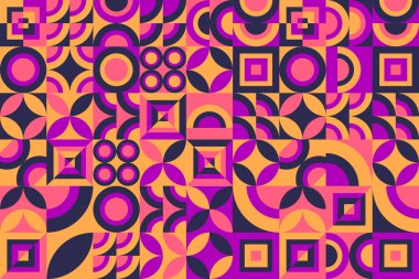 Renkli Geometrik Özgeçmiş. Modern Tasarım Projeleri İçin Canlı Soyut Desenler