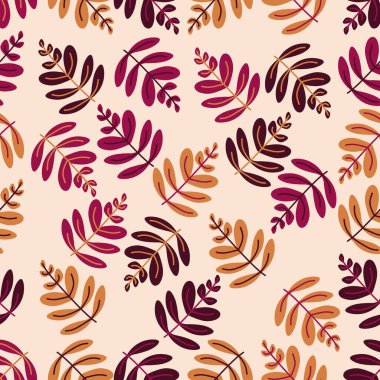 vektör deseni sonbahar arkaplan rengi. pürüzsüz yaprak sonbahar düz rengi