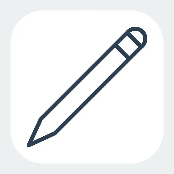 Siyah satır biçiminde kalem simgesi