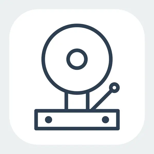 Siyah satır biçiminde çan simgesi