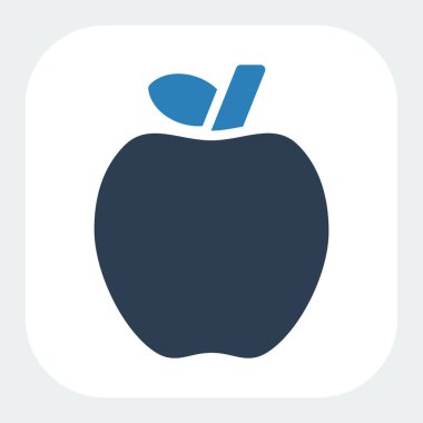 Kabartma biçiminde elma simgesi