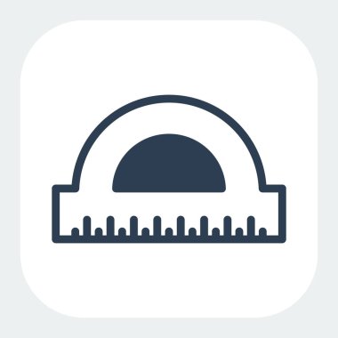 cetvel simgesi siyah biçimi