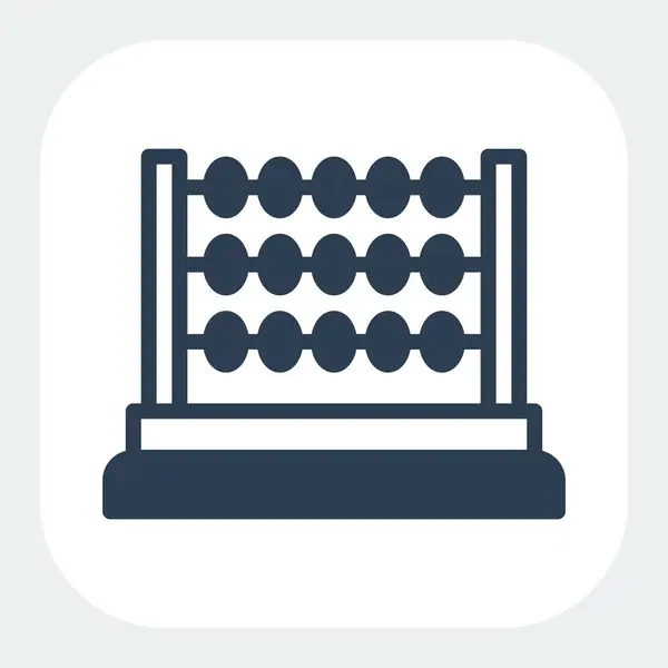 abaküs simgesi dolu siyah biçim