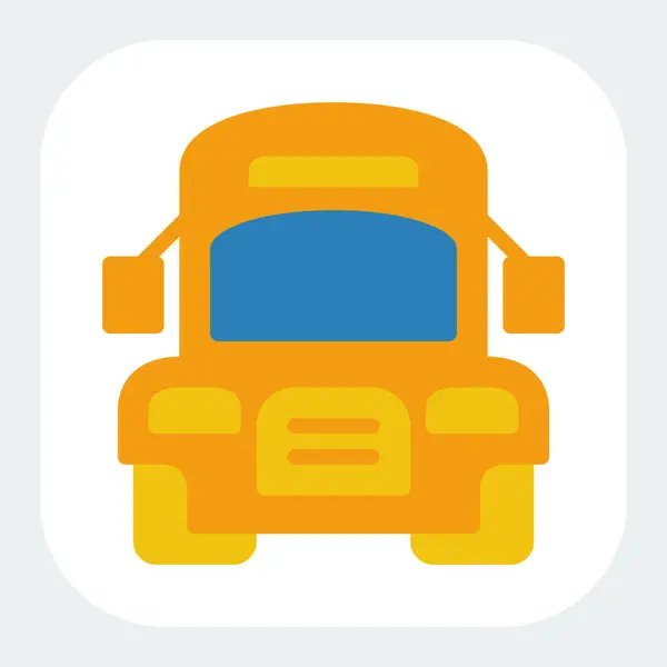 düz renk biçiminde bus simgesi