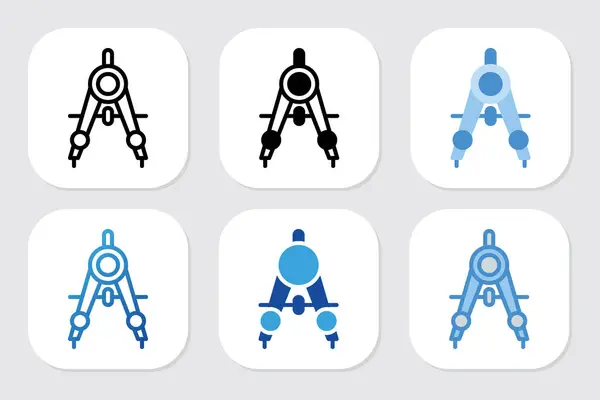 Altı farklı biçime sahip geometri simgesi