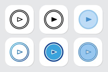 Çeşitli tasarım biçimlerine sahip simgeleri çal
