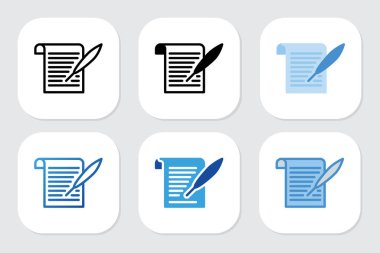 Çeşitli tasarım biçimlerine sahip geçmiş simgeleri