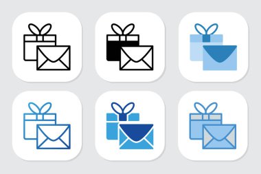 Çeşitli tasarım biçimlerine sahip mevcut simgeler