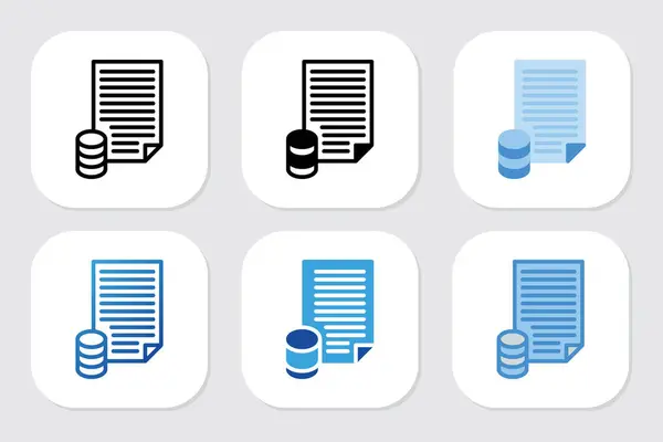 Çeşitli tasarım biçimlerine sahip veri simgeleri