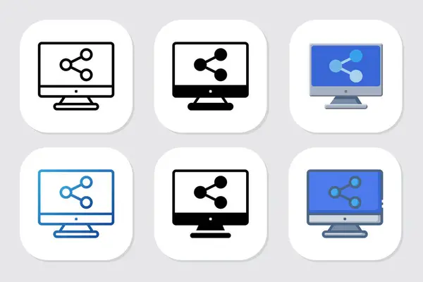 Çeşitli tasarım biçimlerine sahip simgeleri paylaş